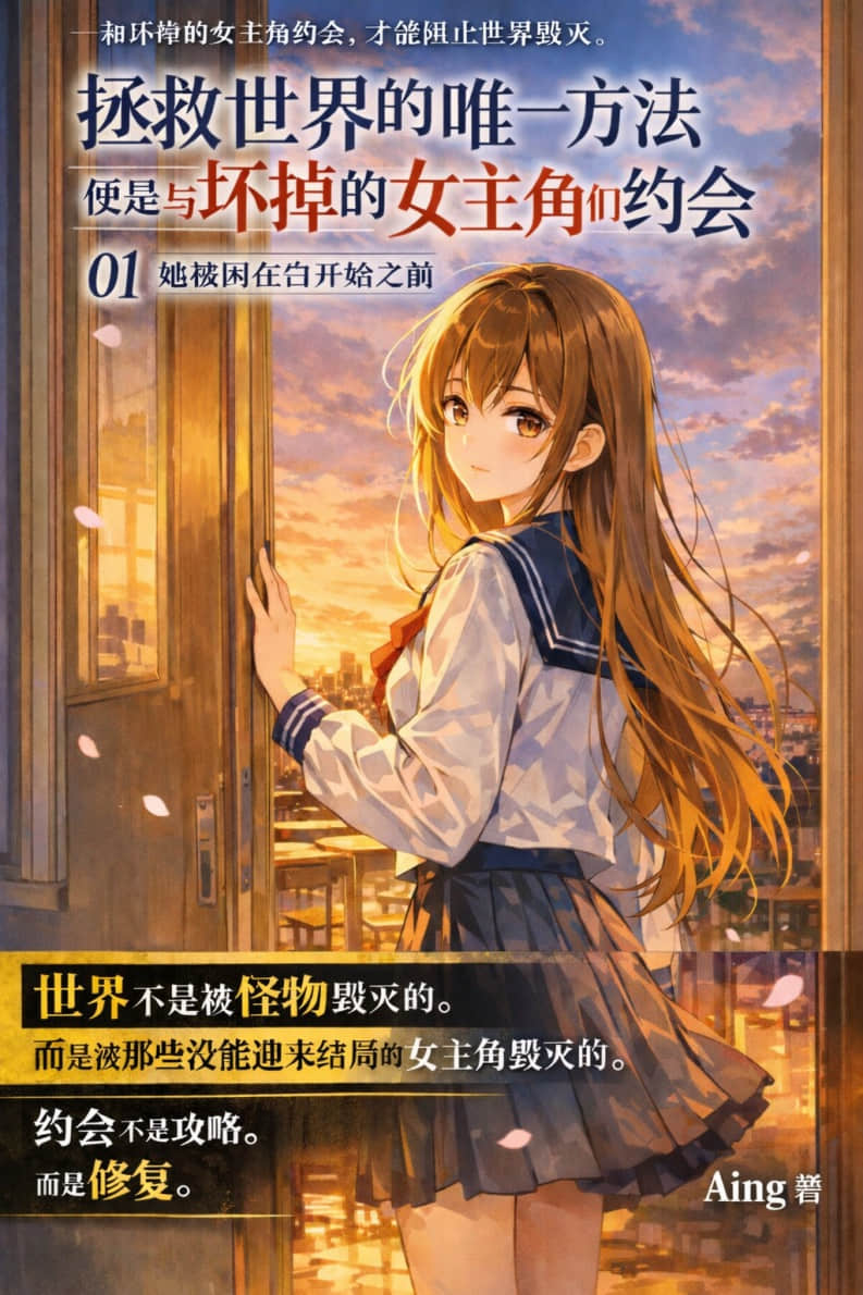《拯救世界的唯一方法便是與壞掉的女主角們約會》封面